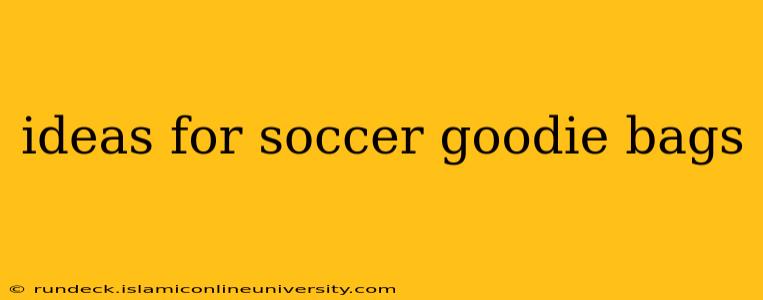 ideas for soccer goodie bags