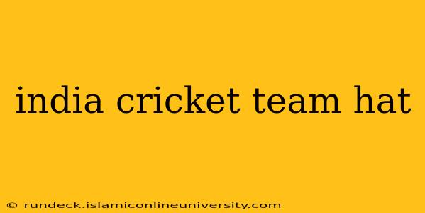 india cricket team hat