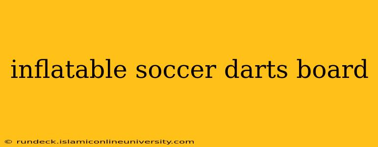 inflatable soccer darts board