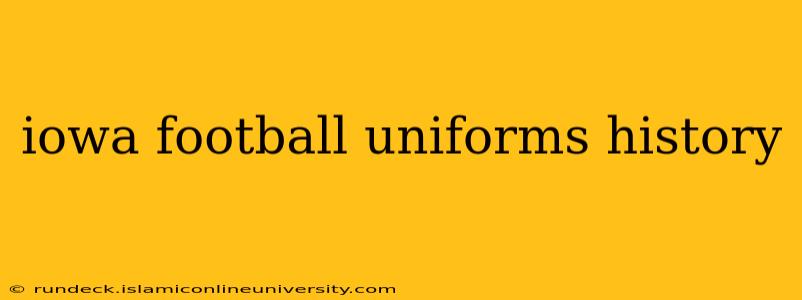 iowa football uniforms history