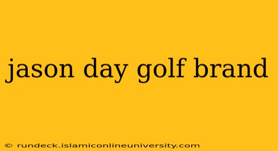 jason day golf brand