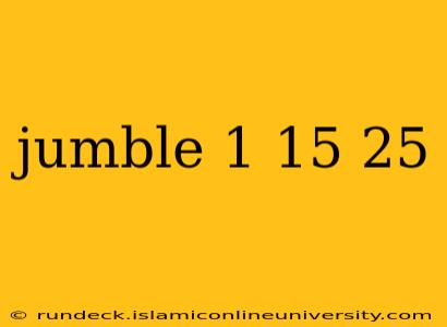 jumble 1 15 25