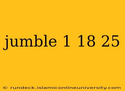 jumble 1 18 25