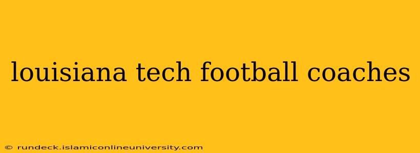 louisiana tech football coaches