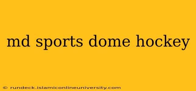 md sports dome hockey
