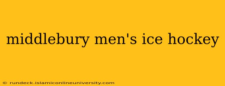 middlebury men's ice hockey
