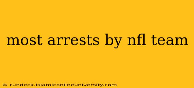 most arrests by nfl team