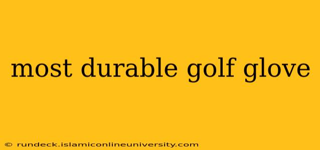 most durable golf glove