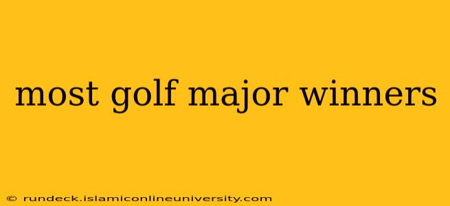 most golf major winners