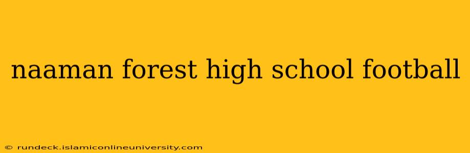 naaman forest high school football