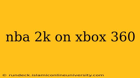 nba 2k on xbox 360