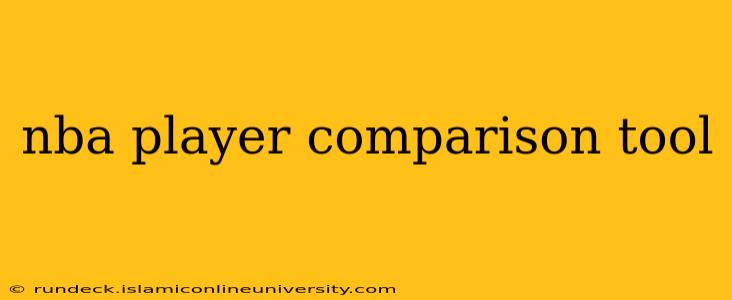 nba player comparison tool