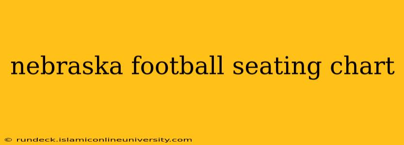 nebraska football seating chart