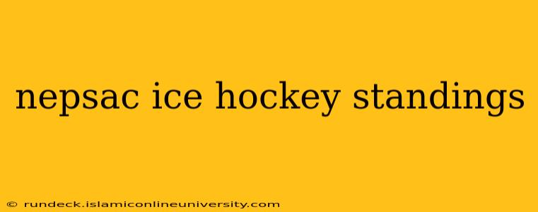 nepsac ice hockey standings