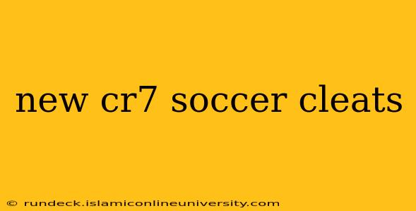 new cr7 soccer cleats