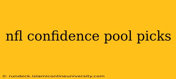 nfl confidence pool picks