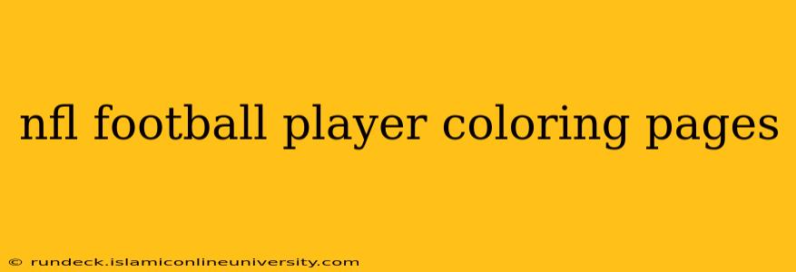 nfl football player coloring pages