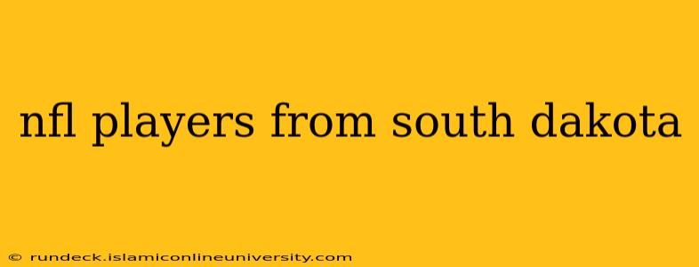 nfl players from south dakota