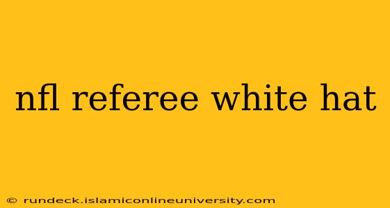 nfl referee white hat