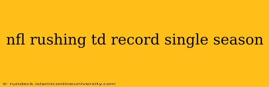 nfl rushing td record single season
