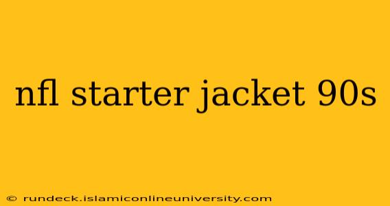 nfl starter jacket 90s