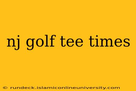 nj golf tee times
