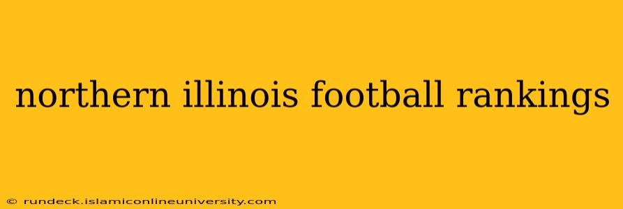 northern illinois football rankings
