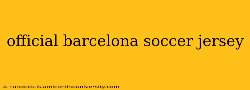 official barcelona soccer jersey