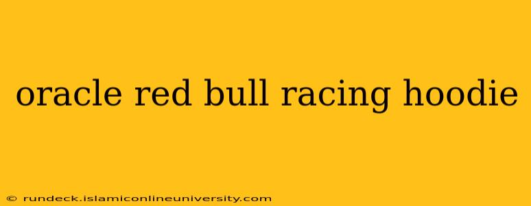 oracle red bull racing hoodie