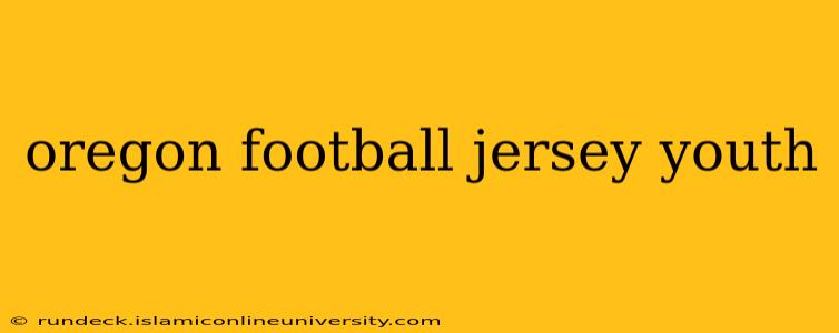 oregon football jersey youth