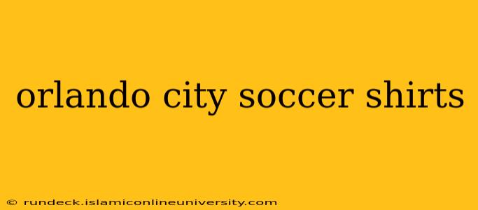 orlando city soccer shirts