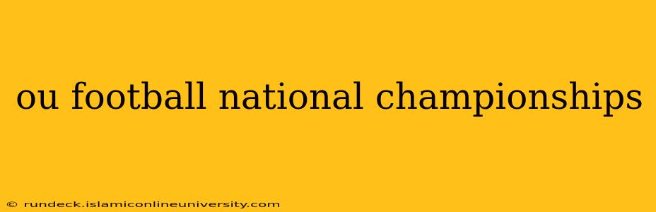 ou football national championships