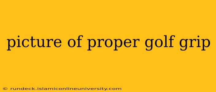 picture of proper golf grip