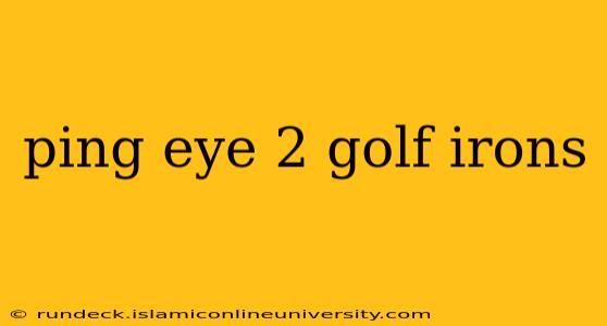 ping eye 2 golf irons