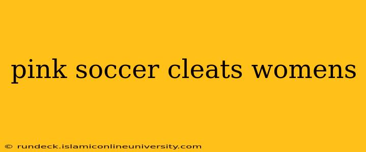 pink soccer cleats womens