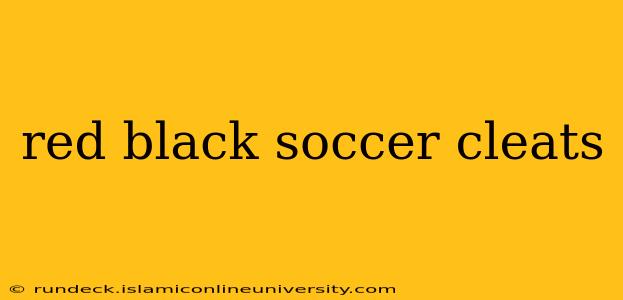 red black soccer cleats