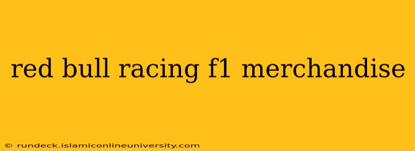 red bull racing f1 merchandise