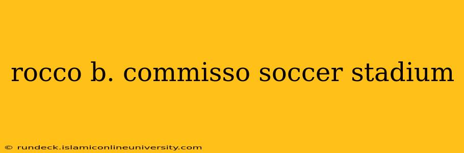rocco b. commisso soccer stadium