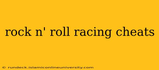 rock n' roll racing cheats
