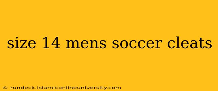 size 14 mens soccer cleats
