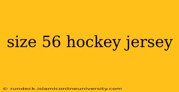size 56 hockey jersey