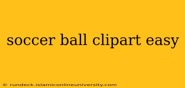 soccer ball clipart easy