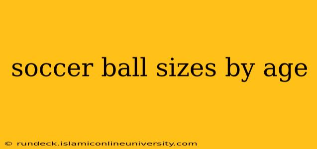soccer ball sizes by age