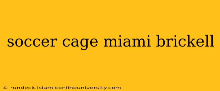 soccer cage miami brickell