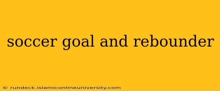soccer goal and rebounder