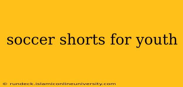 soccer shorts for youth