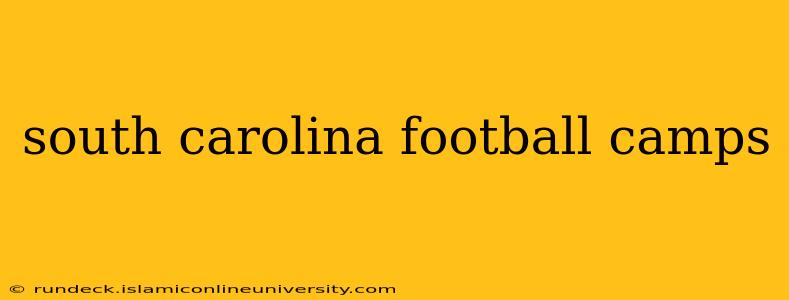 south carolina football camps