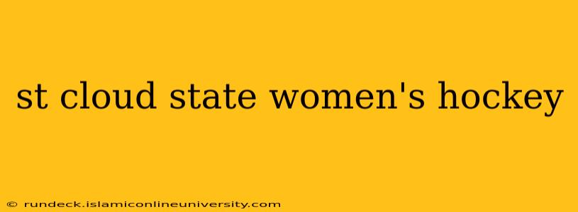 st cloud state women's hockey