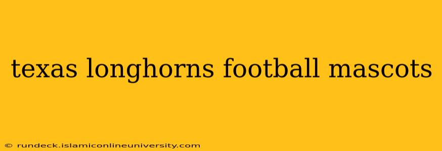texas longhorns football mascots