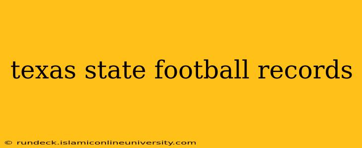 texas state football records